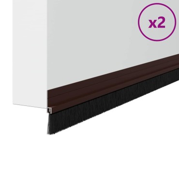 vidaXL Αυτοκόλλητες σφραγίδες πόρτας 2 τμχ. 100 cm Αλουμινένιο Κράμα
