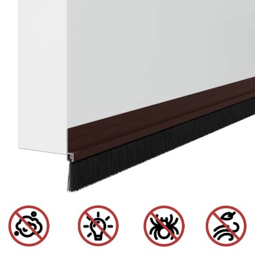 vidaXL Αυτοκόλλητες σφραγίδες πόρτας 12 τμχ. 100 cm Αλουμινένιο Κράμα