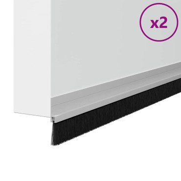 vidaXL Αυτοκόλλητες σφραγίδες πόρτας 2 τμχ. 100 cm Αλουμινένιο Κράμα