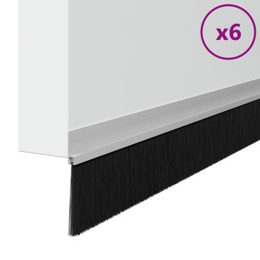 vidaXL Αυτοκόλλητες σφραγίδες πόρτας 6 τμχ. 100 cm Αλουμινένιο Κράμα