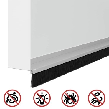 vidaXL Αυτοκόλλητες σφραγίδες πόρτας 12 τμχ. 100 cm Αλουμινένιο Κράμα
