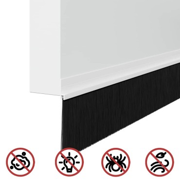 vidaXL Αυτοκόλλητες σφραγίδες πόρτας 12 τμχ. 100 cm Αλουμινένιο Κράμα