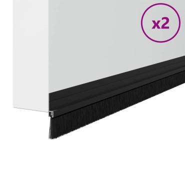 vidaXL Αυτοκόλλητες σφραγίδες πόρτας 2 τμχ. 100 cm Αλουμινένιο Κράμα