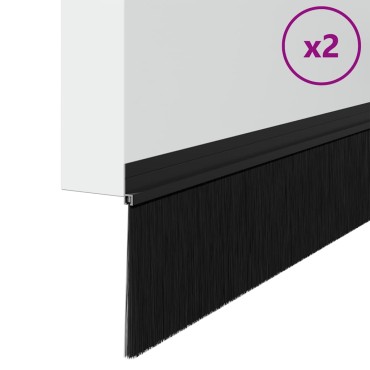 vidaXL Αυτοκόλλητες σφραγίδες πόρτας 2 τμχ. 100 cm Αλουμινένιο Κράμα