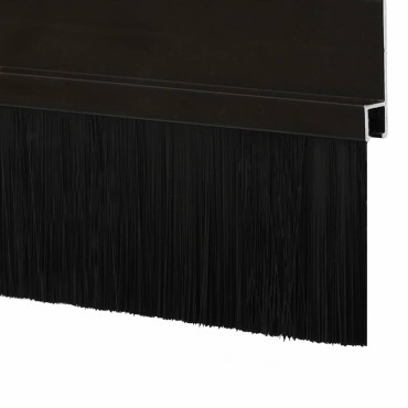 vidaXL Αυτοκόλλητες σφραγίδες πόρτας 6 pcs Μαύρο 100 cm