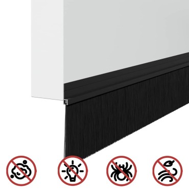 vidaXL Αυτοκόλλητες σφραγίδες πόρτας 12 τμχ. 100 cm Αλουμινένιο Κράμα