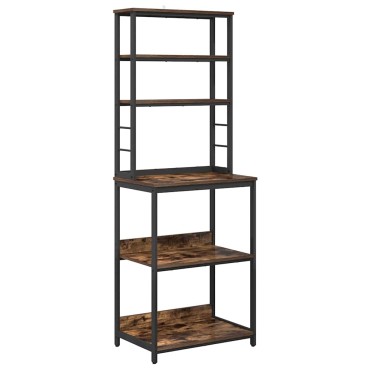 vidaXL Ράφι Κουζίνας 5 επιπέδων 60x40x168cm Επεξεργασμένο Ξύλο 1 τεμ.