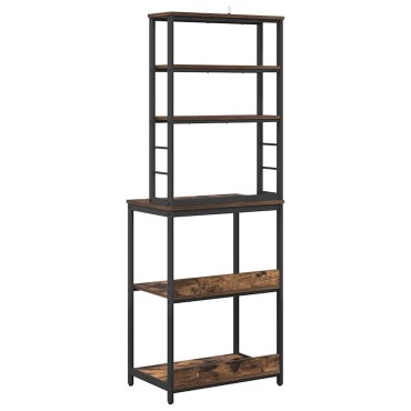 vidaXL Ράφι Κουζίνας 5 επιπέδων 60x40x168cm Επεξεργασμένο Ξύλο 1 τεμ.