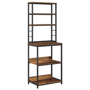vidaXL Ράφι Κουζίνας 5 επιπέδων 60x40x168cm Επεξεργασμένο Ξύλο 1 τεμ.