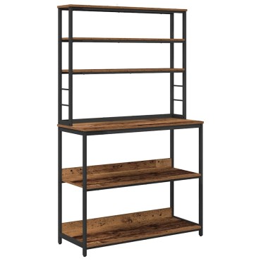 vidaXL Ράφι Κουζίνας 5 επιπέδων 100x40x168cm Επεξεργασμένο Ξύλο 1 τεμ.