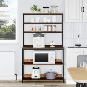 vidaXL Ράφι Κουζίνας 5 επιπέδων 100x40x168cm Επεξεργασμένο Ξύλο 1 τεμ.
