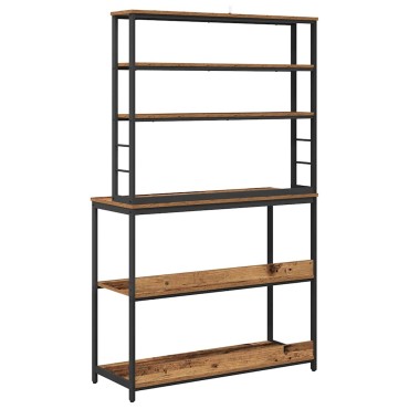 vidaXL Ράφι Κουζίνας 5 επιπέδων 100x40x168cm Επεξεργασμένο Ξύλο 1 τεμ.