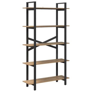 vidaXL Ράφι Βιβλίων 5 επιπέδων 100x33,5x178cm Επεξεργασμένο Ξύλο 1 τεμ.