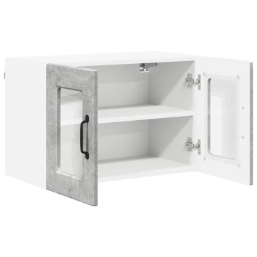 vidaXL Ραφιέρα τοίχου PORTO Σκυρόδεμα Γκρι 60x31x40 εκ