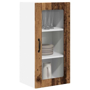 vidaXL Ραφιέρα τοίχου PORTO Παλιό ξύλο 40x31x80cm