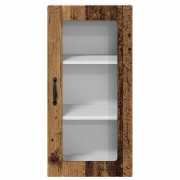 vidaXL Ραφιέρα τοίχου PORTO Παλιό ξύλο 40x31x80cm