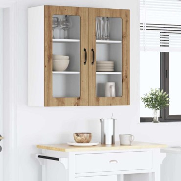 vidaXL Ραφιέρα τοίχου PORTO Artisan Oak 40x31x80cm