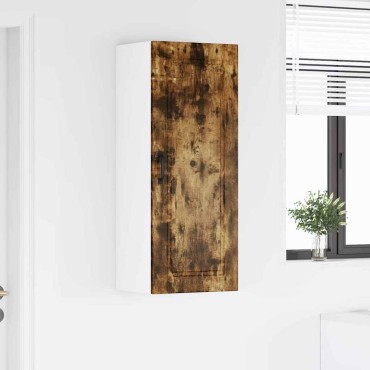 vidaXL Ντουλάπα Τοίχου PORTO Καπνιστό Δρύς 40x31x100cm