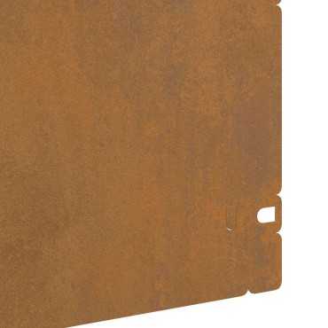 vidaXL Περιγράμματα γκαζόν 20 τμχ. 103 x 0,05 x 22 εκ Σκ rusty
