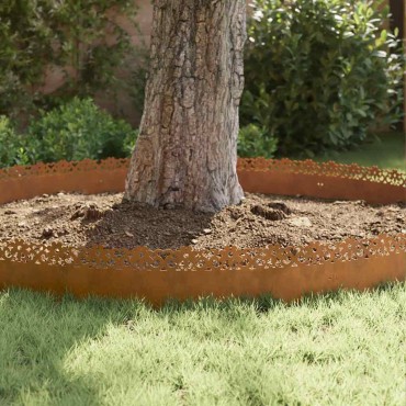vidaXL Περιγράμματα γκαζόν 20 τμχ. 103 x 0,05 x 22 εκ Σκ rusty