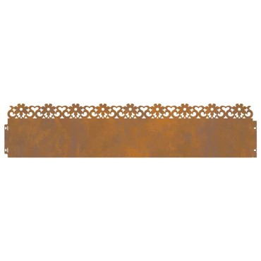 vidaXL Περιγράμματα γκαζόν 30 τμχ. 103 x 0,05 x 22 εκ Σκ rusty