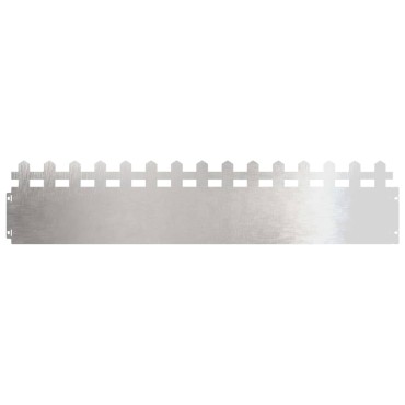 vidaXL Περιγράμματα γκαζόν 10 τμχ. 103 x 0,05 x 22 εκ Ασημί