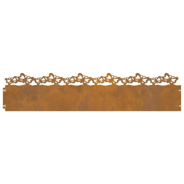 vidaXL Περιγράμματα γκαζόν 20 τμχ. 103 x 0,05 x 22 εκ Σκ rusty