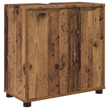 vidaXL Ντουλάπα νιπτήρα μπάνιου Παλιό Ξύλο 60x30x60cm 1 τεμ.