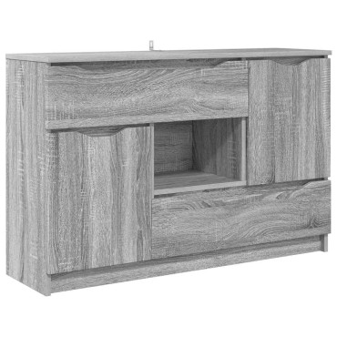vidaXL Πλαϊνό γραφείο Γκρίζο Σονομα 100x30x65,6 Επεξεργασμένο Ξύλο 65,5x30x100cm 1 τεμ.