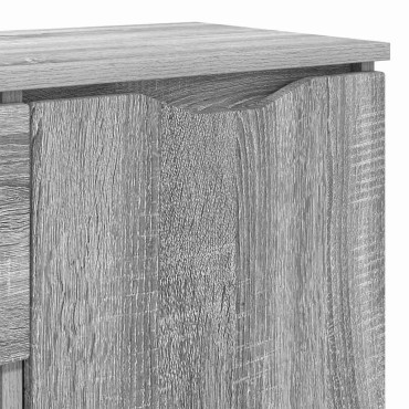 vidaXL Πλαϊνό γραφείο Γκρίζο Σονομα 100x30x65,6 Επεξεργασμένο Ξύλο 65,5x30x100cm 1 τεμ.