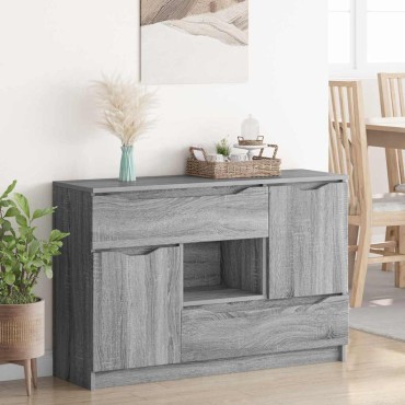 vidaXL Πλαϊνό γραφείο Γκρίζο Σονομα 100x30x65,6 Επεξεργασμένο Ξύλο 65,5x30x100cm 1 τεμ.