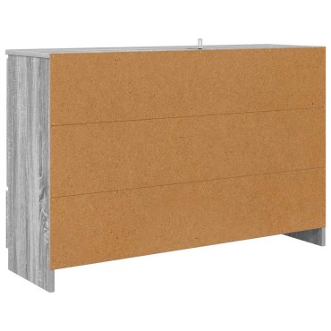 vidaXL Πλαϊνό γραφείο Γκρίζο Σονομα 100x30x65,6 Επεξεργασμένο Ξύλο 65,5x30x100cm 1 τεμ.