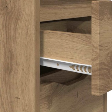 vidaXL Κομοδίνα 2 τεμ. Artisan Oak 30,5x30x43 εκ