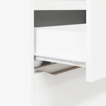 vidaXL Ντουλάπι αποθήκευσης 40x48x105cm Επεξεργασμένο Ξύλο Λευκό 1 τεμ.