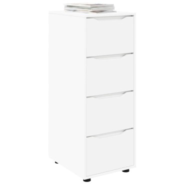 vidaXL Ντουλάπι αποθήκευσης 40x48x105cm Επεξεργασμένο Ξύλο Λευκό 1 τεμ.