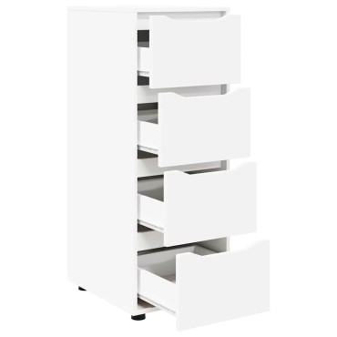 vidaXL Ντουλάπι αποθήκευσης 40x48x105cm Επεξεργασμένο Ξύλο Λευκό 1 τεμ.