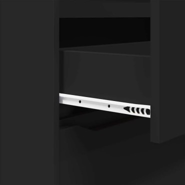 vidaXL Ντουλάπι αποθήκευσης 40x48x105cm Επεξεργασμένο Ξύλο Μαύρο 1 τεμ.