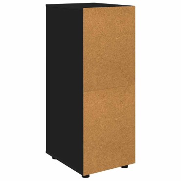 vidaXL Ντουλάπι αποθήκευσης 40x48x105cm Επεξεργασμένο Ξύλο Μαύρο 1 τεμ.