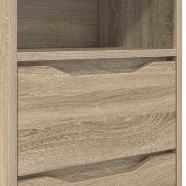 vidaXL Κομοδίνα 2 τεμ. Δρύς Sonoma 40x30x467cm Επεξεργασμένο Ξύλο