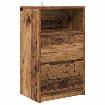 vidaXL Κομοδίνο Παλαιωμένο ξύλο 40x30x67cm Επεξεργασμένο Ξύλο 1 τεμ.
