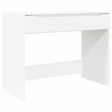 vidaXL Γραφείο Λευκός 100x50x78cm Μηχανικά επεξεργασμένο ξύλο 1 τεμ.