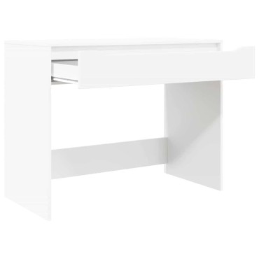 vidaXL Γραφείο Λευκός 100x50x78cm Μηχανικά επεξεργασμένο ξύλο 1 τεμ.