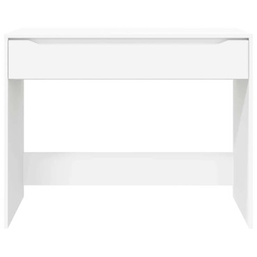vidaXL Γραφείο Λευκός 100x50x78cm Μηχανικά επεξεργασμένο ξύλο 1 τεμ.