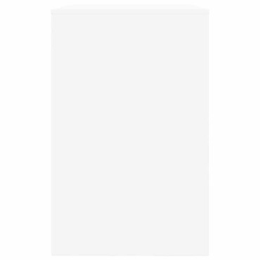 vidaXL Γραφείο Λευκός 100x50x78cm Μηχανικά επεξεργασμένο ξύλο 1 τεμ.