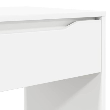 vidaXL Γραφείο Λευκός 100x50x78cm Μηχανικά επεξεργασμένο ξύλο 1 τεμ.