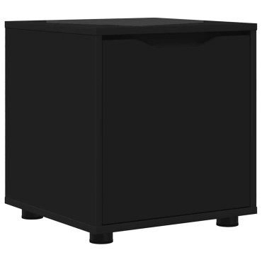 vidaXL Ντουλάπι Μπάνιου 40,5x40x44cm Επεξεργασμένο Ξύλο Μαύρο 1 τεμ.
