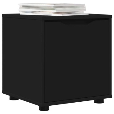 vidaXL Ντουλάπι Μπάνιου 40,5x40x44cm Επεξεργασμένο Ξύλο Μαύρο 1 τεμ.