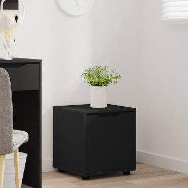 vidaXL Ντουλάπι Μπάνιου 40,5x40x44cm Επεξεργασμένο Ξύλο Μαύρο 1 τεμ.