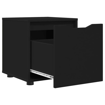 vidaXL Ντουλάπι Μπάνιου 40,5x40x44cm Επεξεργασμένο Ξύλο Μαύρο 1 τεμ.