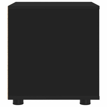vidaXL Ντουλάπι Μπάνιου 40,5x40x44cm Επεξεργασμένο Ξύλο Μαύρο 1 τεμ.